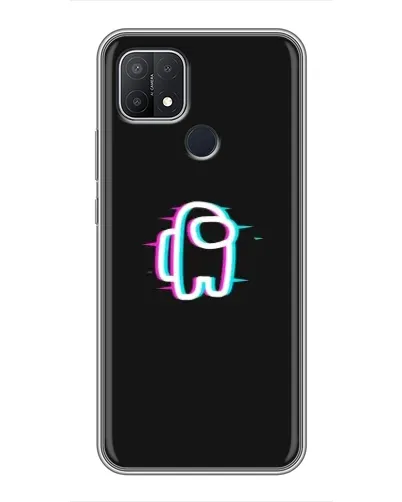 Чехол для OPPO A15s с картинкой «Among Us неон» Чехол для OPPO A15s с картинкой «Among Us неон»