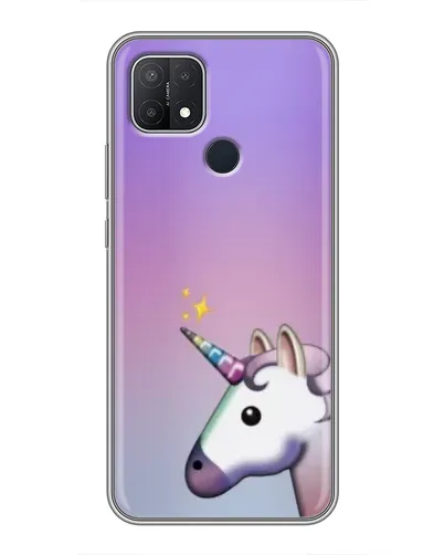 Чехол для OPPO A15s с картинкой «Единорог градиент»