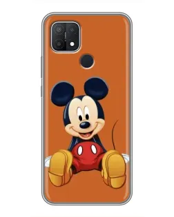 Чехол для OPPO A15s с картинкой «Микки отдыхает»
