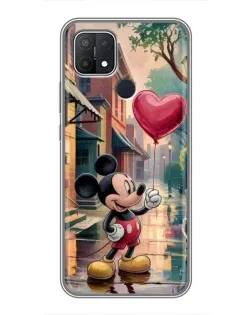 Чехол для OPPO A15s с картинкой «Микки и шарик-сердце» Чехол для OPPO A15s с картинкой «Микки и шарик-сердце»