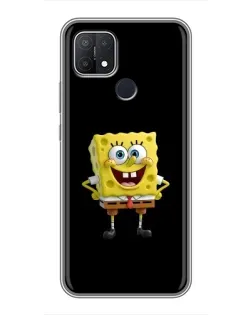 Чехол для OPPO A15s с картинкой «Классический Губка Боб»