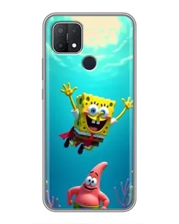 Чехол для OPPO A15s с картинкой «Спанч Боб под водой» Чехол для OPPO A15s с картинкой «Спанч Боб под водой»