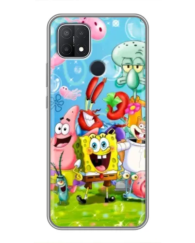 Чехол для OPPO A15s с картинкой «Губка Боб и друзья» Чехол для OPPO A15s с картинкой «Губка Боб и друзья»
