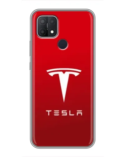 Чехол для OPPO A15s с картинкой «Tesla Red Classic» Чехол для OPPO A15s с картинкой «Tesla Red Classic»