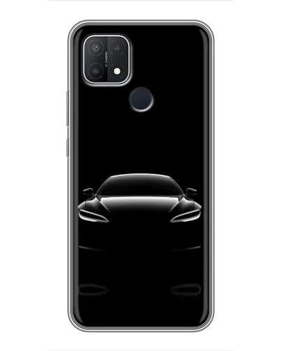 Чехол для OPPO A15s с картинкой «Силуэт Tesla Night» Чехол для OPPO A15s с картинкой «Силуэт Tesla Night»