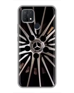 Чехол для OPPO A15s с картинкой «Диск Mercedes»