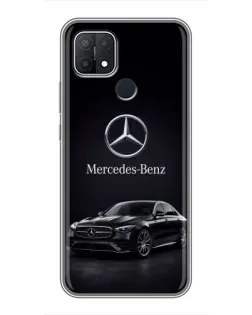 Чехол для OPPO A15s с картинкой «Mercedes — решетка радиатора»