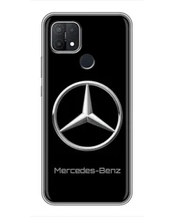 Чехол для OPPO A15s с картинкой «Mercedes Silver Logo»
