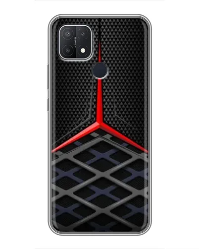 Чехол для OPPO A15s с картинкой «Mercedes Carbon Grid»