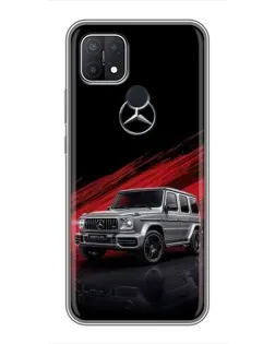 Чехол для OPPO A15s с картинкой «Mercedes G-Class красный»