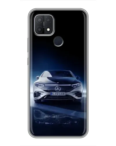 Чехол для OPPO A15s с картинкой «Ночной Mercedes EQ»
