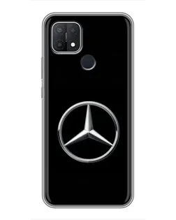 Чехол для OPPO A15s с картинкой «Mercedes классический лого»