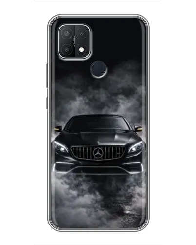 Чехол для OPPO A15s с картинкой «Mercedes в дыму»