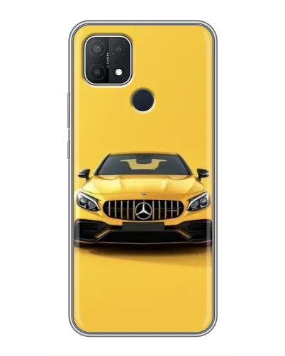 Чехол для OPPO A15s с картинкой «Желтый Mercedes GT»