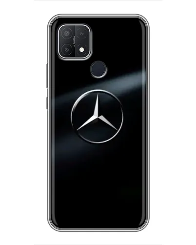 Чехол для OPPO A15s с картинкой «Mercedes на металле» Чехол для OPPO A15s с картинкой «Mercedes на металле»
