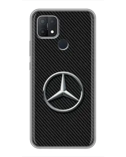 Чехол для OPPO A15s с картинкой «Карбоновый Mercedes стиль» Чехол для OPPO A15s с картинкой «Карбоновый Mercedes стиль»