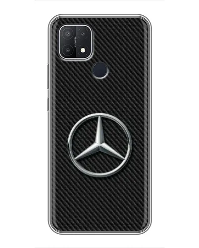Чехол для OPPO A15s с картинкой «Карбоновый Mercedes стиль» Чехол для OPPO A15s с картинкой «Карбоновый Mercedes стиль»