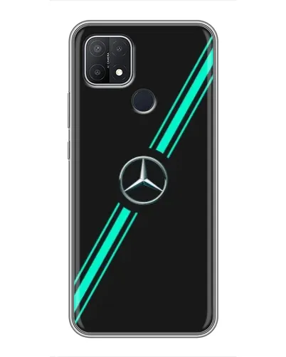 Чехол для OPPO A15s с картинкой «Спортивные линии Mercedes» Чехол для OPPO A15s с картинкой «Спортивные линии Mercedes»