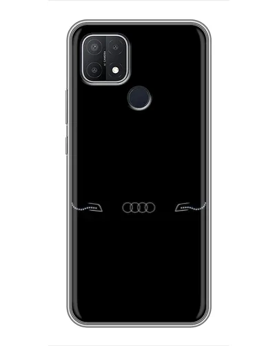 Чехол для OPPO A15s с картинкой «Audi — световой подпись»
