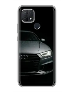 Чехол для OPPO A15s с картинкой «Audi — детализация кузова» Чехол для OPPO A15s с картинкой «Audi — детализация кузова»