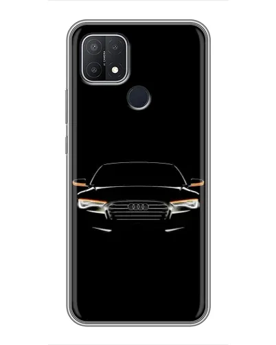 Чехол для OPPO A15s с картинкой «Audi — ночной контур»