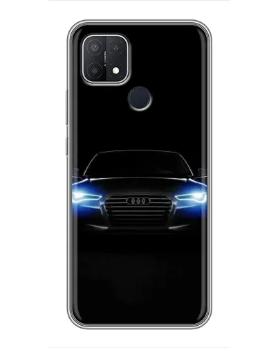 Чехол для OPPO A15s с картинкой «Audi в неоне»