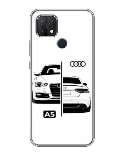 Чехол для OPPO A15s с картинкой «Audi — контрастный дизайн»
