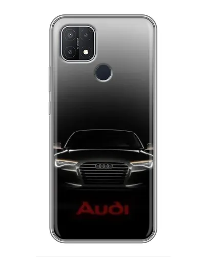 Чехол для OPPO A15s с картинкой «Audi — градиентный контур»