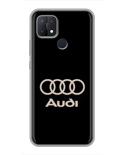 Чехол для OPPO A15s с картинкой «Audi — золотой логотип»