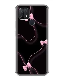 Чохол для OPPO A15s з картинкою «Рожеві стрічки»