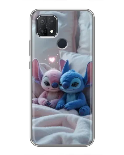 Чохол для OPPO A15s з картинкою «Плюшеві Стіч Ангел»