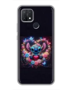 Чохол для OPPO A15s з картинкою «Stitch у квітах» Чохол для OPPO A15s з картинкою «Stitch у квітах»