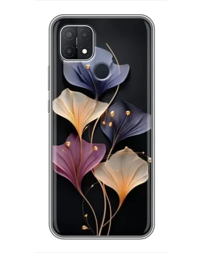 Чехол для OPPO A15s с картинкой «Лиловые цветы грации»