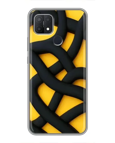 Чохол для OPPO A15s з картинкою «Чорне жовте переплетення» Чохол для OPPO A15s з картинкою «Чорне жовте переплетення»