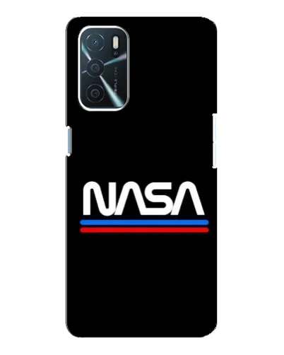 Чехол для OPPO A16 с картинкой «NASA — классика Red Blue» Чехол для OPPO A16 с картинкой «NASA — классика Red Blue»