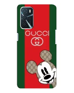 Чохол для OPPO A16 з картинкою «Gucci — смуги та Міккі»