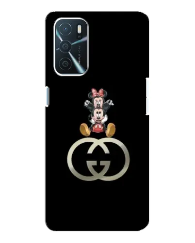 Чохол для OPPO A16 з картинкою «Мінні Маус на лого»