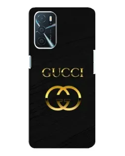 Чохол для OPPO A16 з картинкою «Золотий логотип Gucci»