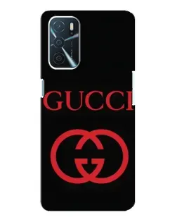 Чохол для OPPO A16 з картинкою «Gucci — червоний логотип»