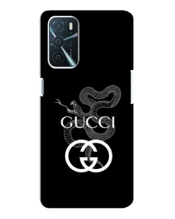 Чохол для OPPO A16 з картинкою «Gucci — срібна змія»