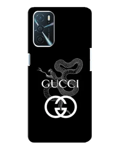 Чохол для OPPO A16 з картинкою «Gucci — срібна змія»