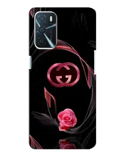 Чохол для OPPO A16 з картинкою «Gucci — неонова троянда»