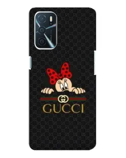 Чохол для OPPO A16 з картинкою «Мінні Маус Gucci — чорний»