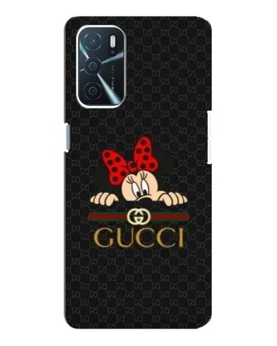 Чохол для OPPO A16 з картинкою «Мінні Маус Gucci — чорний»