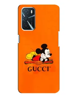 Чохол для OPPO A16 з картинкою «Міккі Маус Gucci — помаранч»