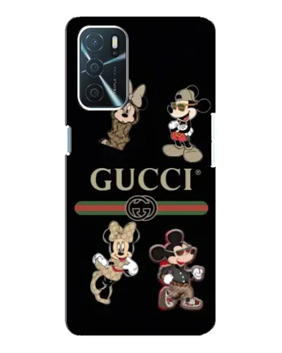 Чехол для OPPO A16 с картинкой «Gucci — герои Disney и монограмма» Чехол для OPPO A16 с картинкой «Gucci — герои Disney и монограмма»