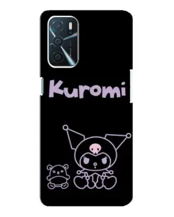 Чохол для OPPO A16 з картинкою «Kuromi — чорний мінімалізм» Чохол для OPPO A16 з картинкою «Kuromi — чорний мінімалізм»
