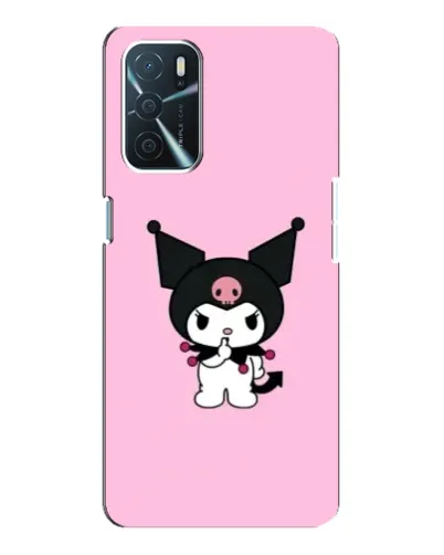 Чехол для OPPO A16 с картинкой «Kuromi — розовая нежность»
