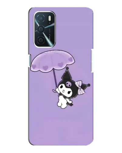Чехол для OPPO A16 с картинкой «Kuromi с зонтиком»