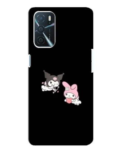 Чехол для OPPO A16 с картинкой «My Melody и Kuromi»